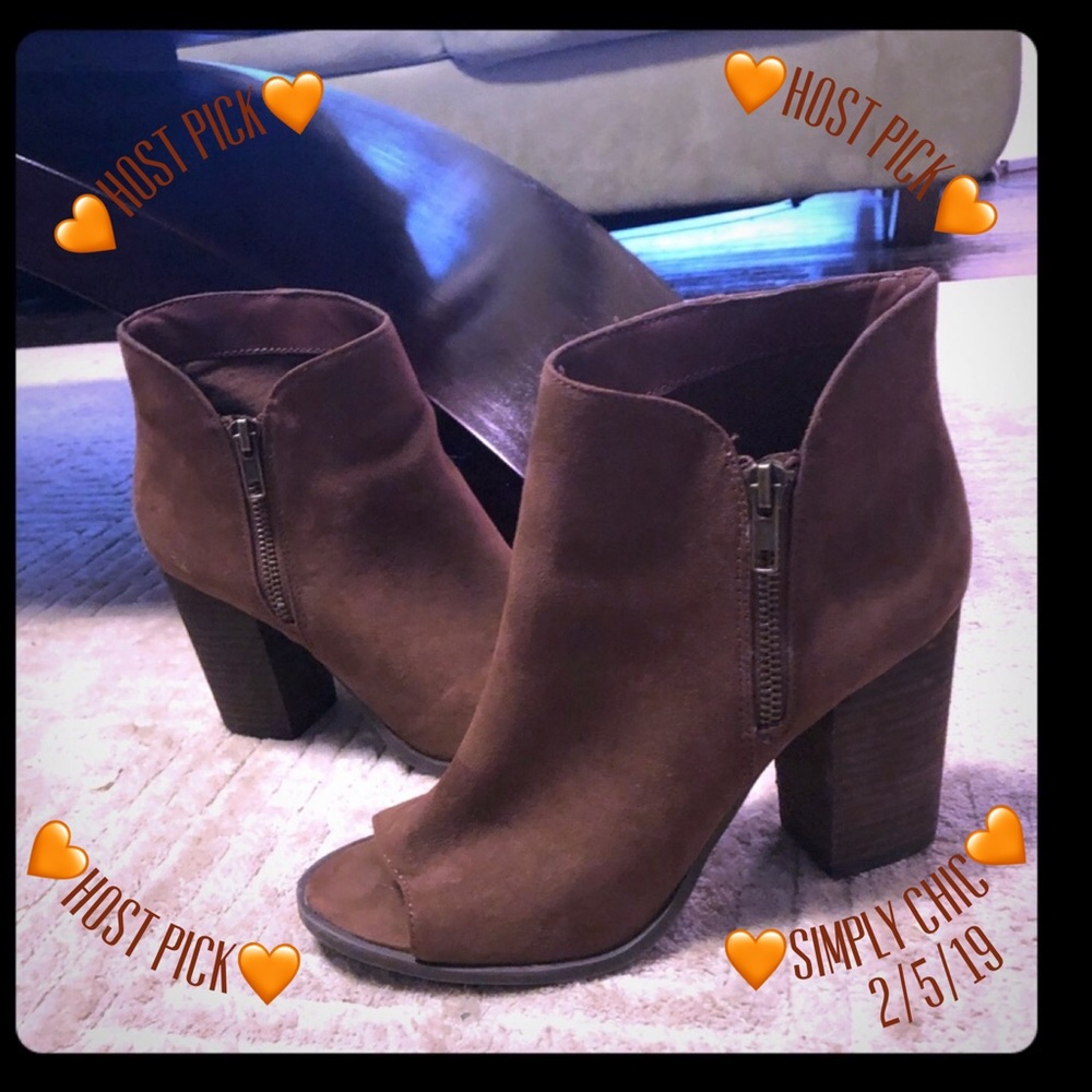 🧡HP🧡 Carlos by Carlos Santana Peep Toe Bootie - Picture 4 of 5